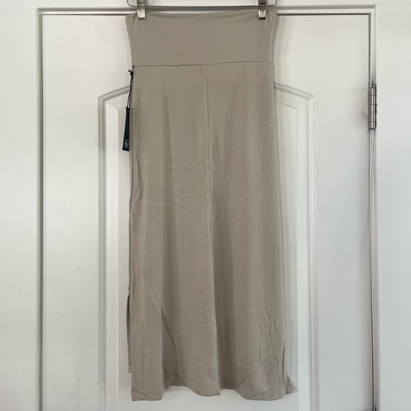 Savvi Luxe Brooklyn Skirt Taupe - S - Picture 7 of 8